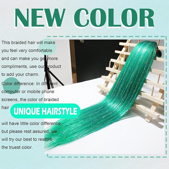 green with tinsel