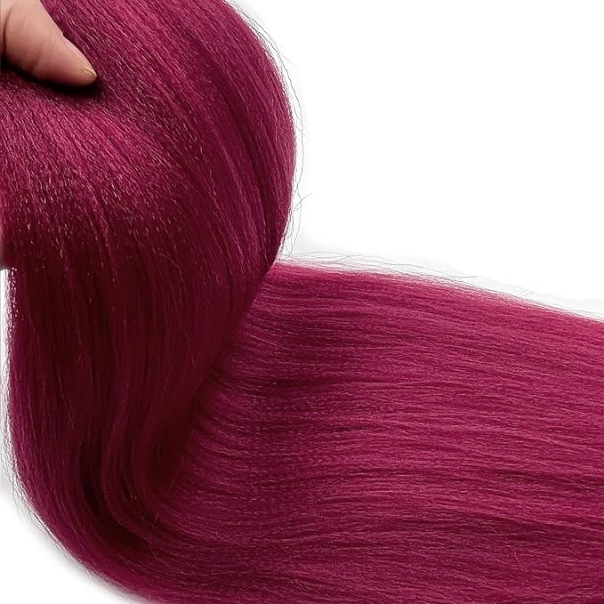 Burgundy Braiding Hair