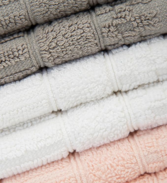 Light Grey, White & Pink