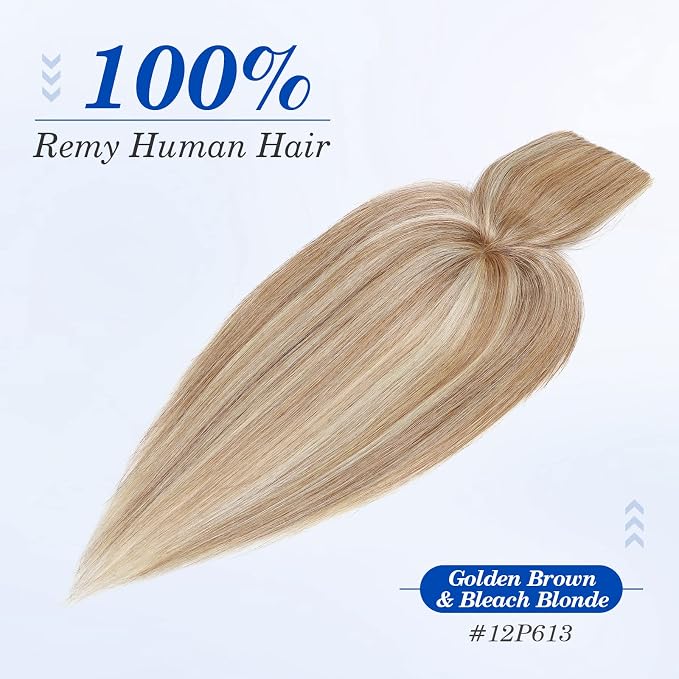 With bangs-Golden Brown&Bleach Blonde #12P613