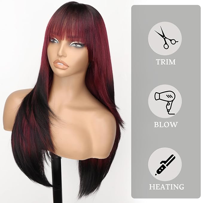 wine red and black