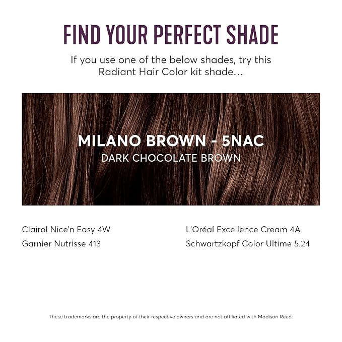 5NAC - Dark Chocolate Brown with Copper-Auburn Undertones (Milano Brown)