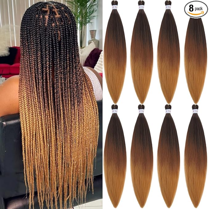 1b/30/27 Braiding Hair 8 Packs