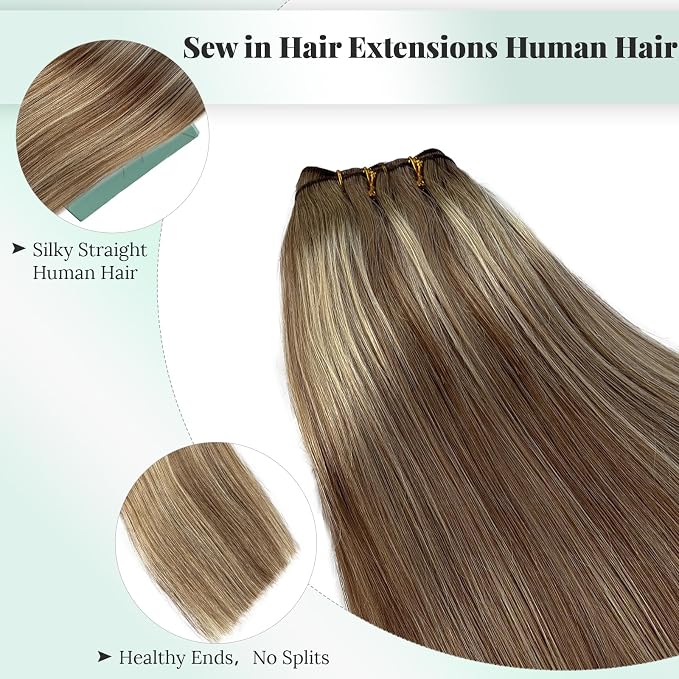 #8T8/613 Ombre Ash Brown to Blonde Highlights