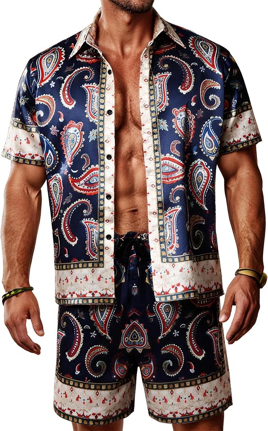 Navy Blue Luxury Paisley