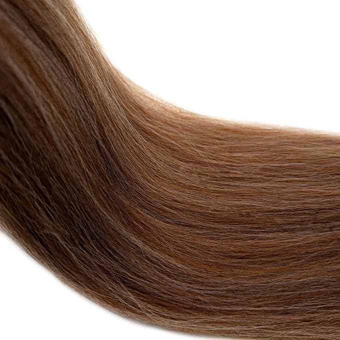 Mixed Honey Brown Blonde Braiding Hair Pre Stretched