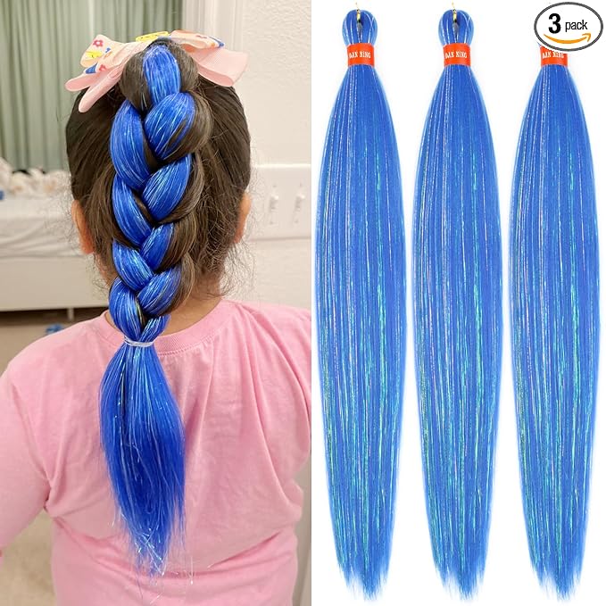 blue with tinsel