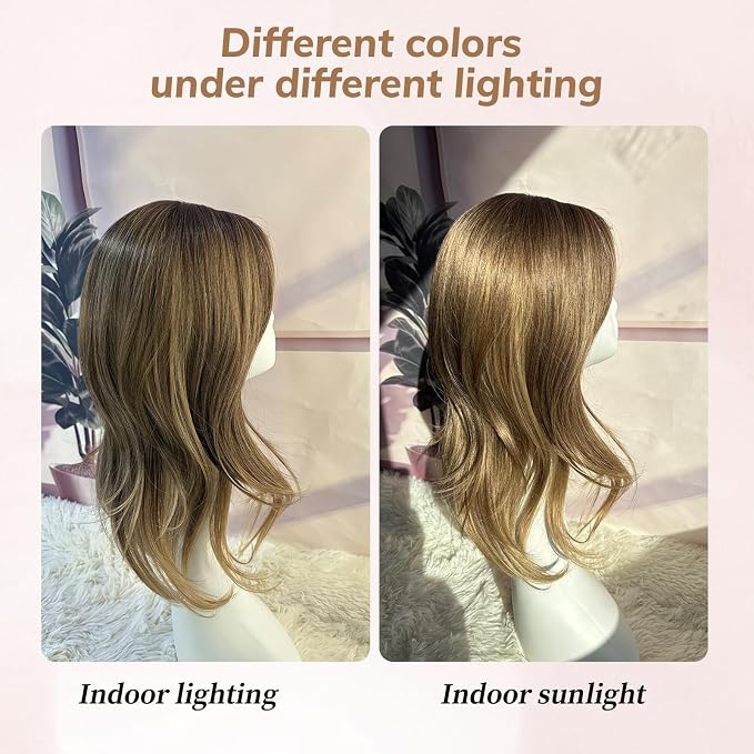 Medium Brown Root to Ash Blonde Ombre