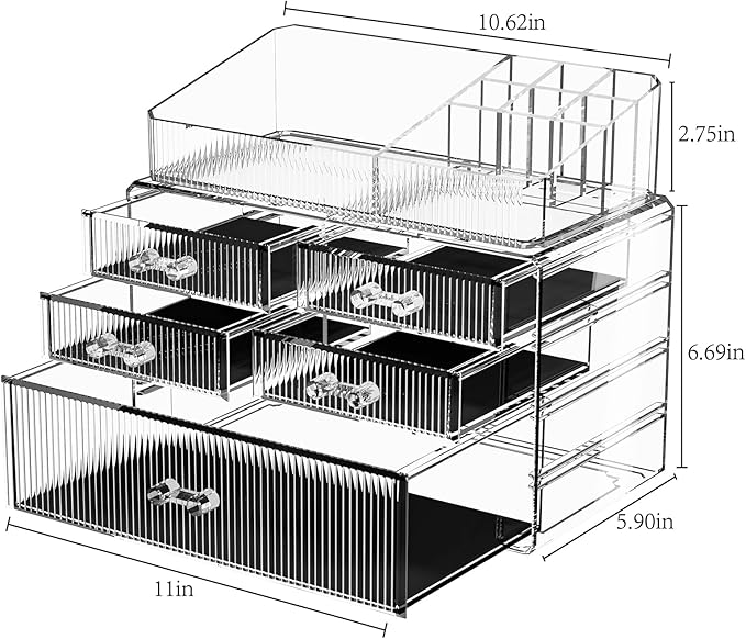 (1 Base, 4 Drawers) with Top