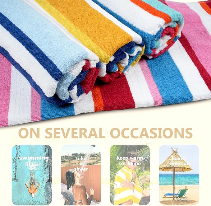 Bora Bora Beach Towel, 4 Pieces - Turquoise