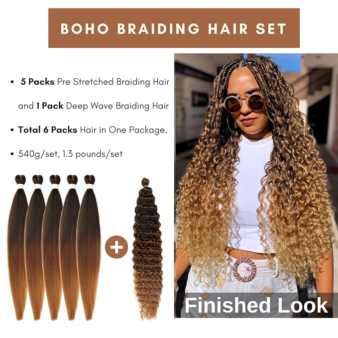 Black/Brown/Honey Blonde