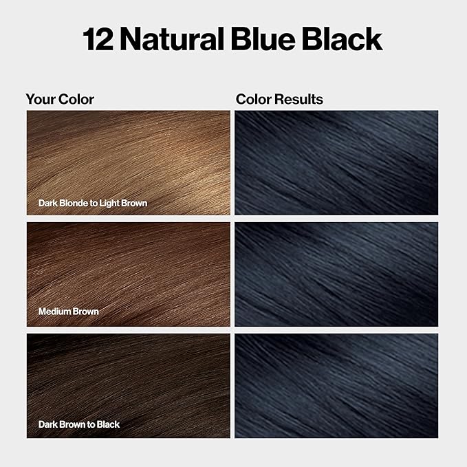 12 Natural Blue Black