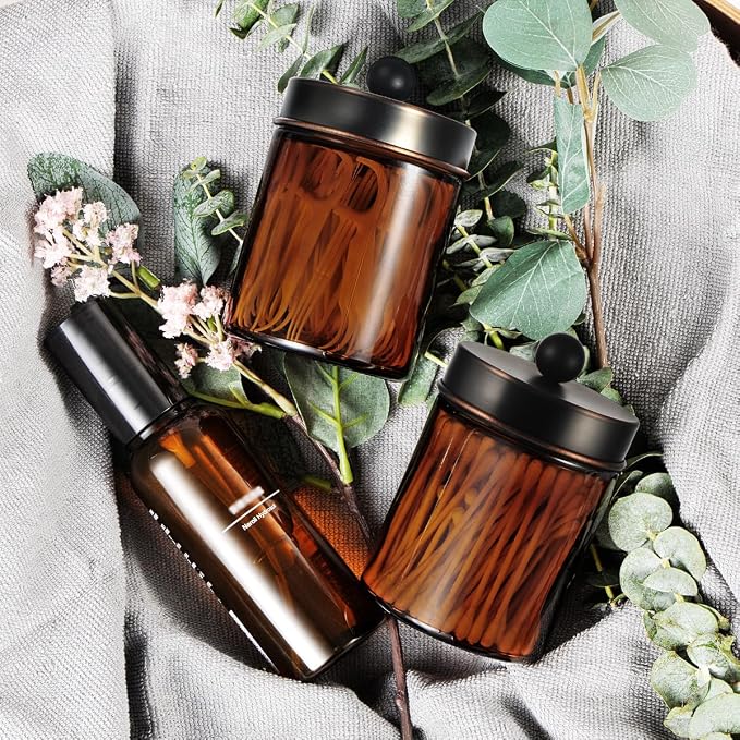 Jar Amber/Lid Oil Rubbed Bronze