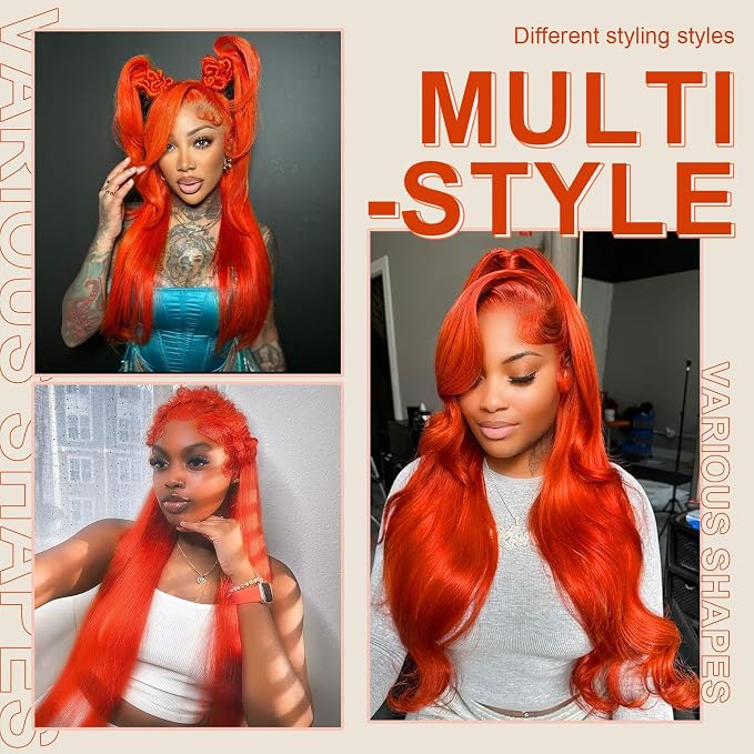 Ginger Wig Human Hair