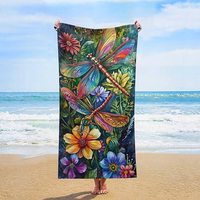 Vintage Fantasy Dragonfly Floral