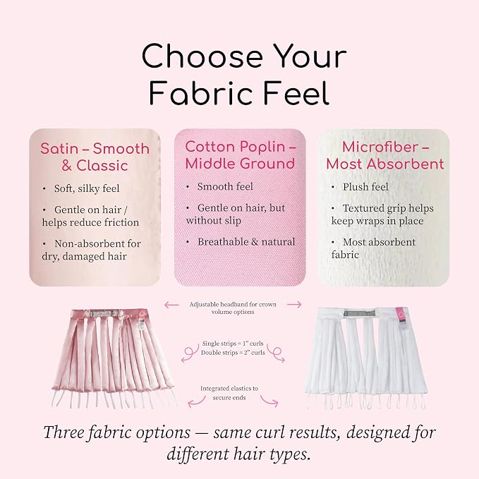 Medium Hair (Satin - Paisley’s Pink)