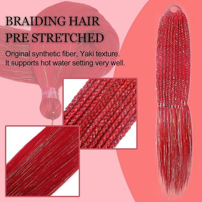 red with tinsel