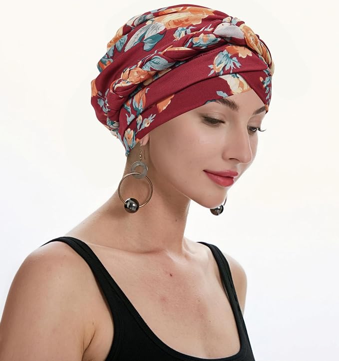 Braid Floral Burgundy