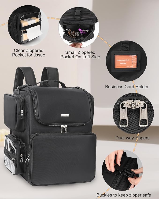 Black with 6 pcs bags