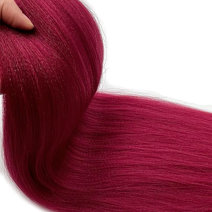 Burgundy Braiding Hair