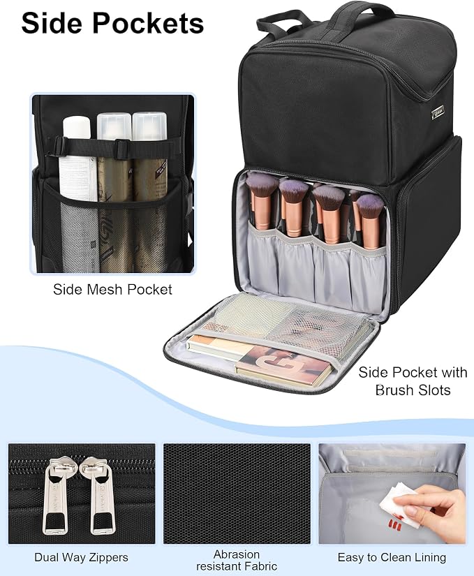 Black with 2 extra clear bags