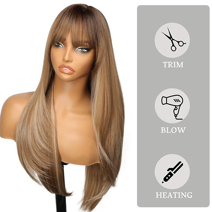 caramel with white highlights