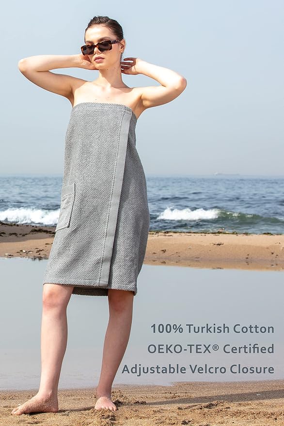 Grey/ Towel Wrap