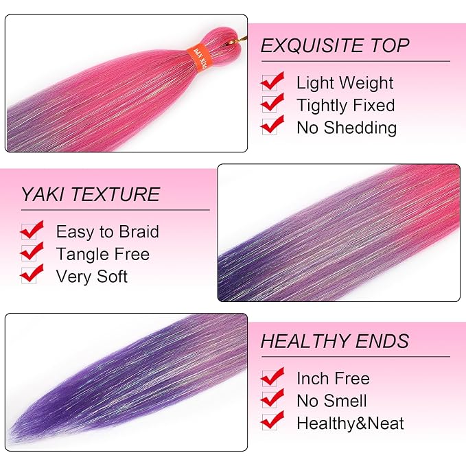 hotpink-pink-purple with tinsel