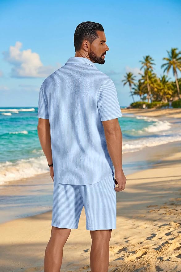 White Blue Stripe