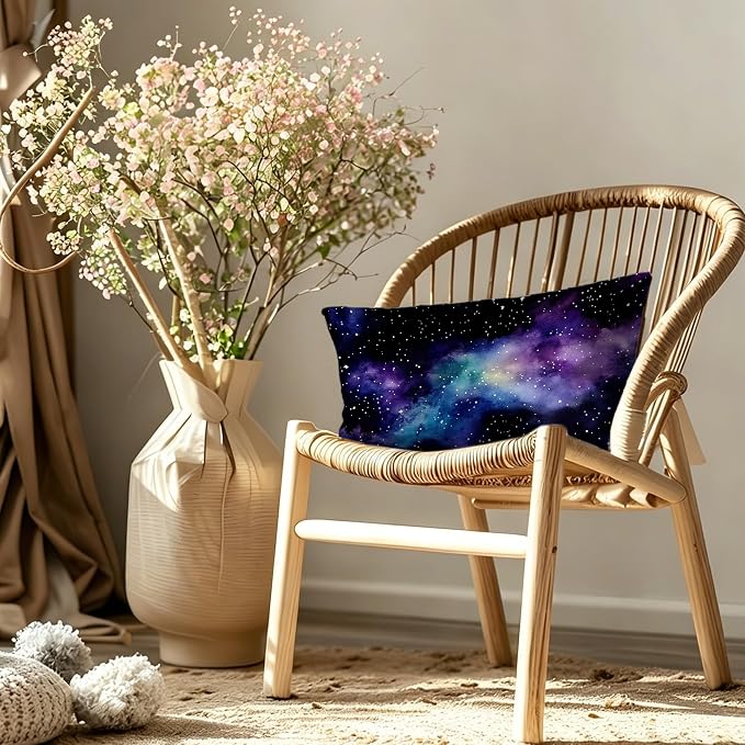 Watercolor Galaxy Starry Sky Purple