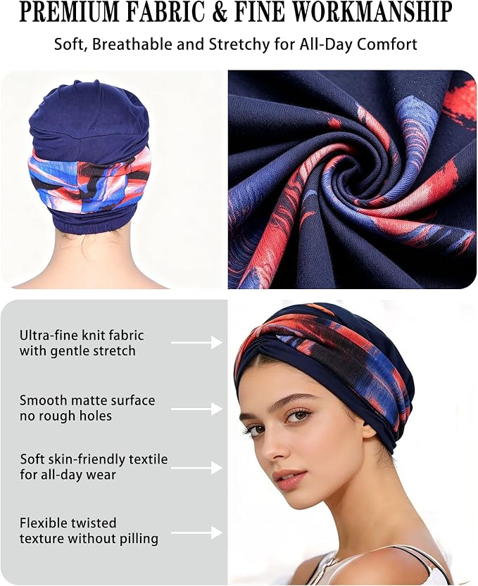 Navy Blue Red Tie Dye