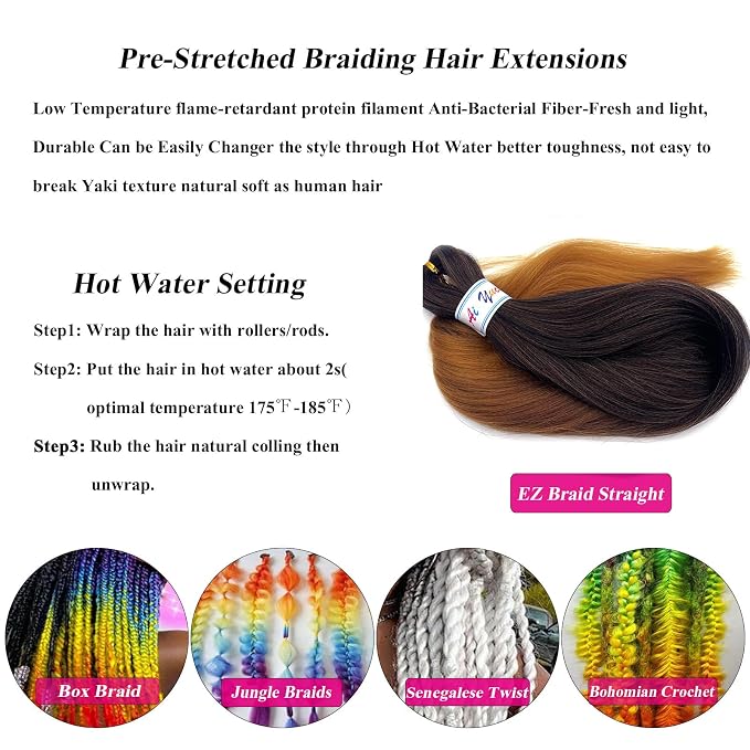1b/30/27 Braiding Hair 8 Packs