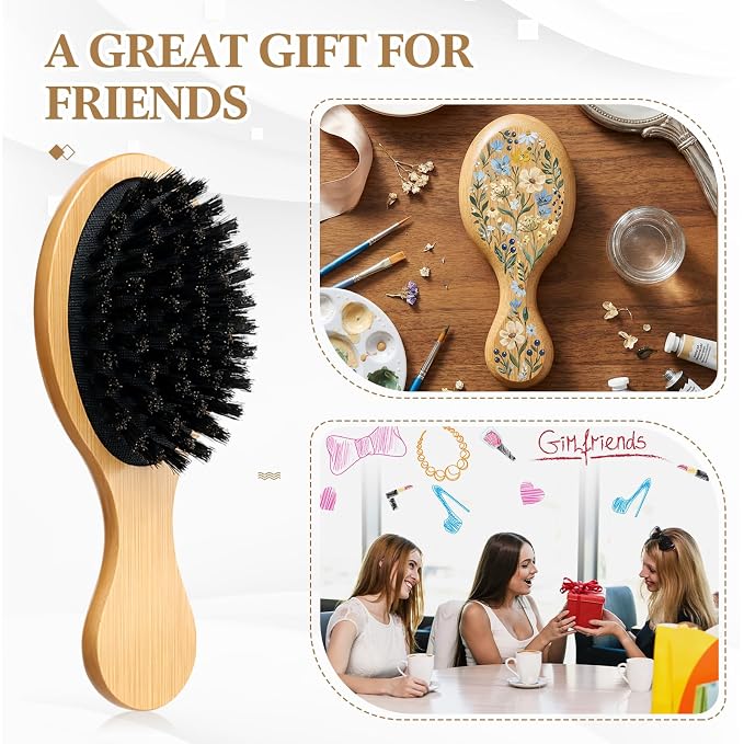 Oval, Boar Bristles