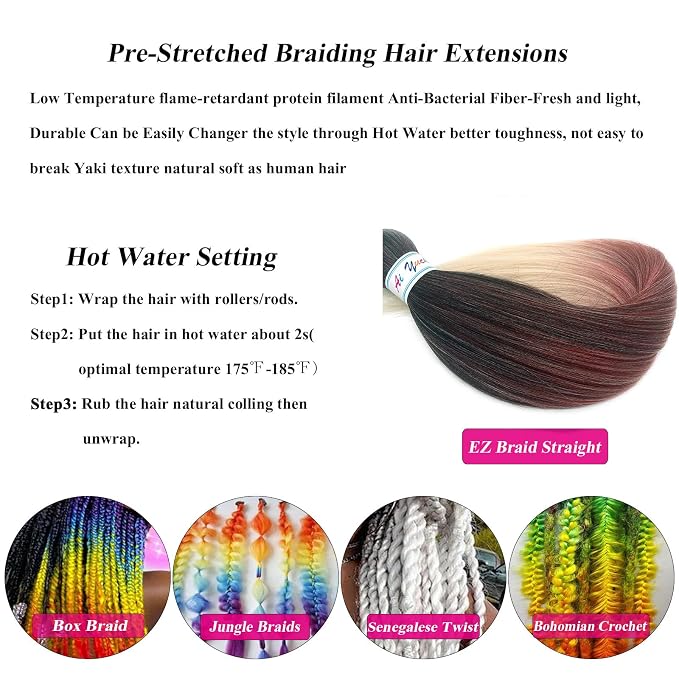 Ginger Blonde Ombre Braiding Hair 6 Packs