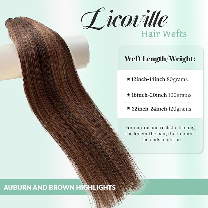 #4P30 Medium Brown and Auburn Highlights