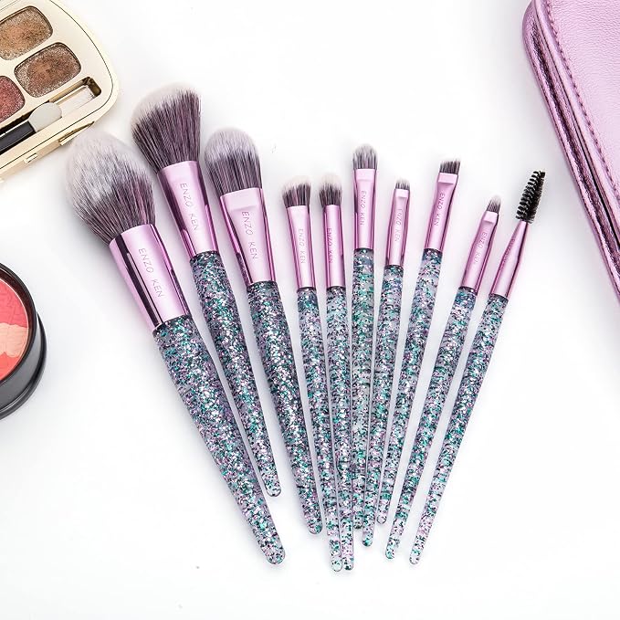 Violet Glittery 10pcs