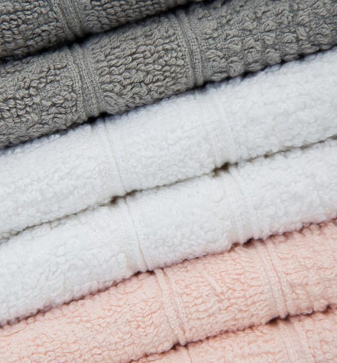 Light Grey, White & Pink