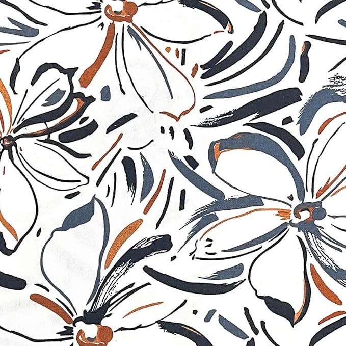 White Modern Floral