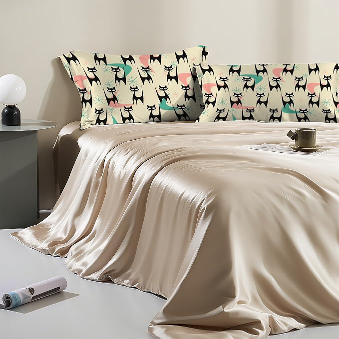 Mid Century Colorful Modern Cat