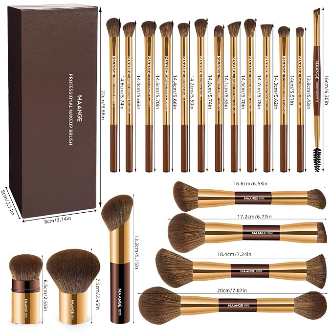 20pcs with gift box-Coffee Gold