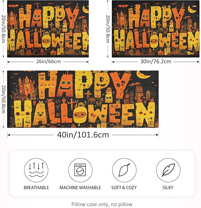 Happy Halloween Art Funny Orange
