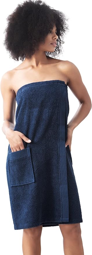 Navy Blue/ Towel Wrap