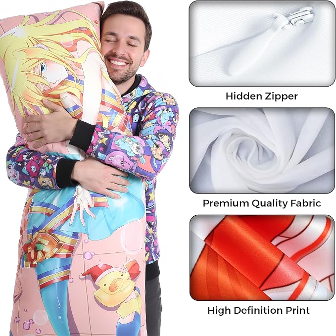 Custom Zipper Opening Body Pillow Cover