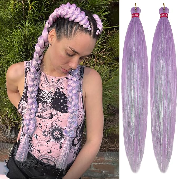 light purple with tinsel
