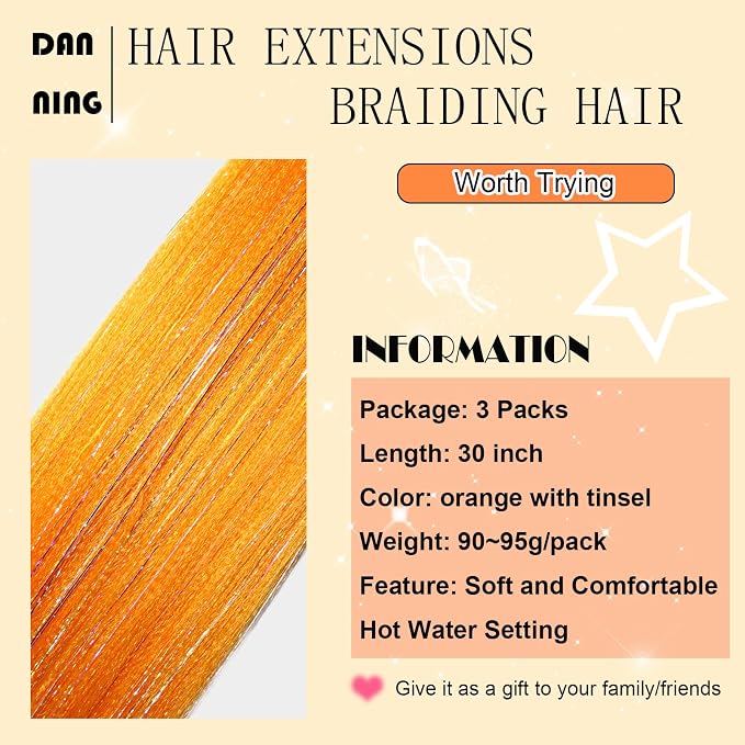 orange with tinsel