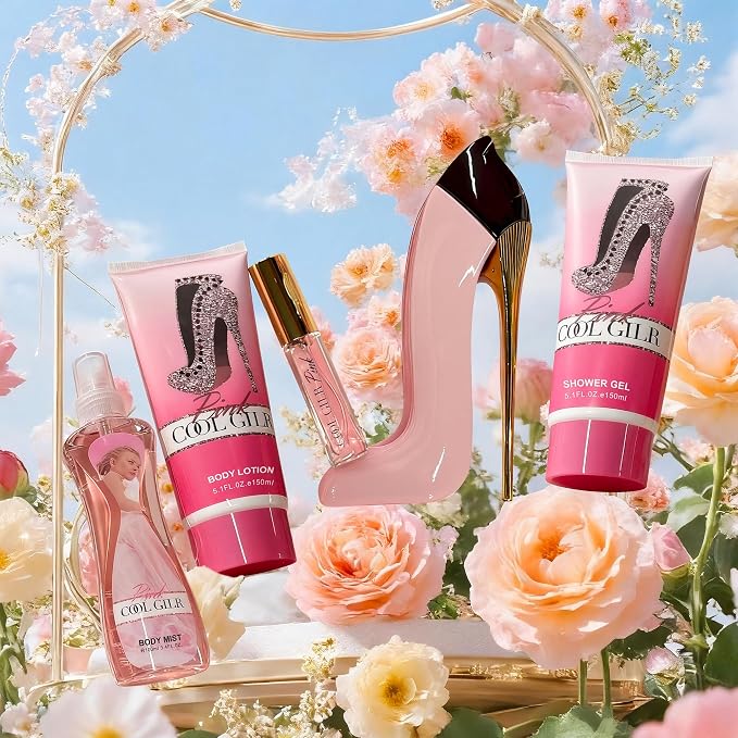 Pink- Cool Girl 5Pcs Floral,Fruity
