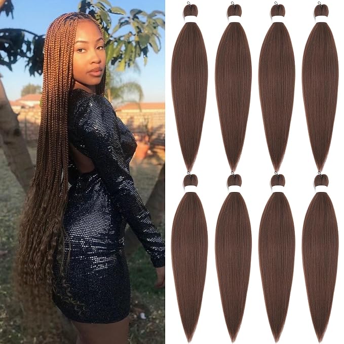 Brown Braiding Hair 8 Packs