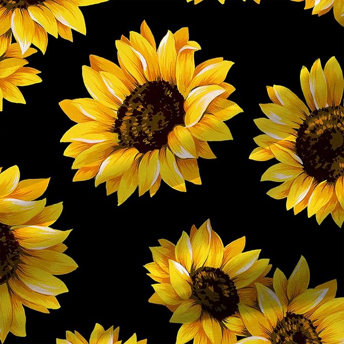 Abstract Yellow Sunflowers