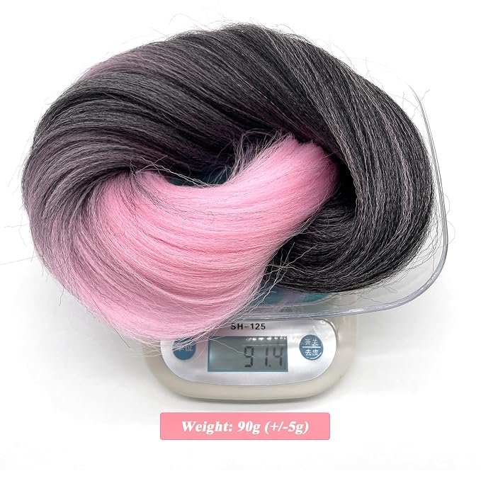 1B Pink Ombre Braiding Hair 3 Packs