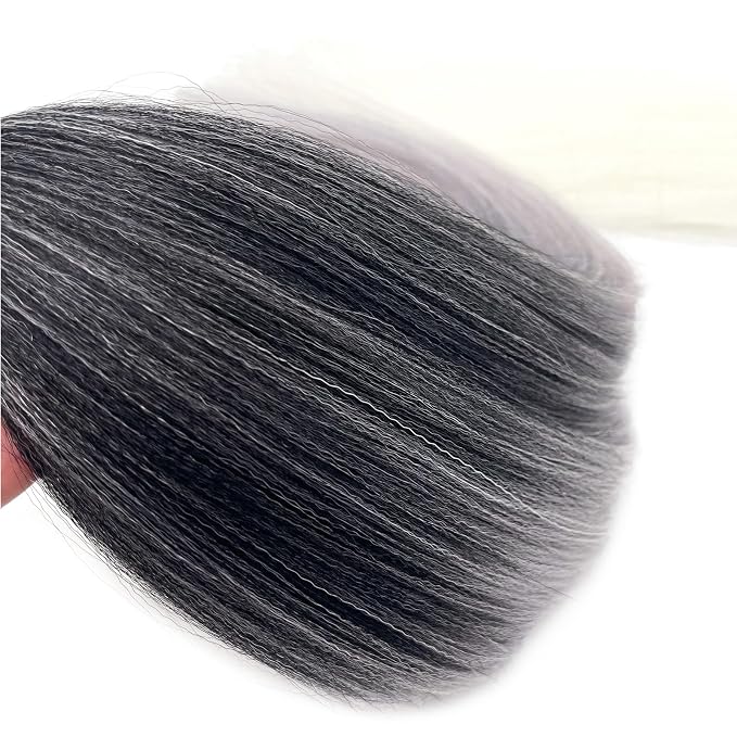 1B Grey White Ombre Braiding Hair